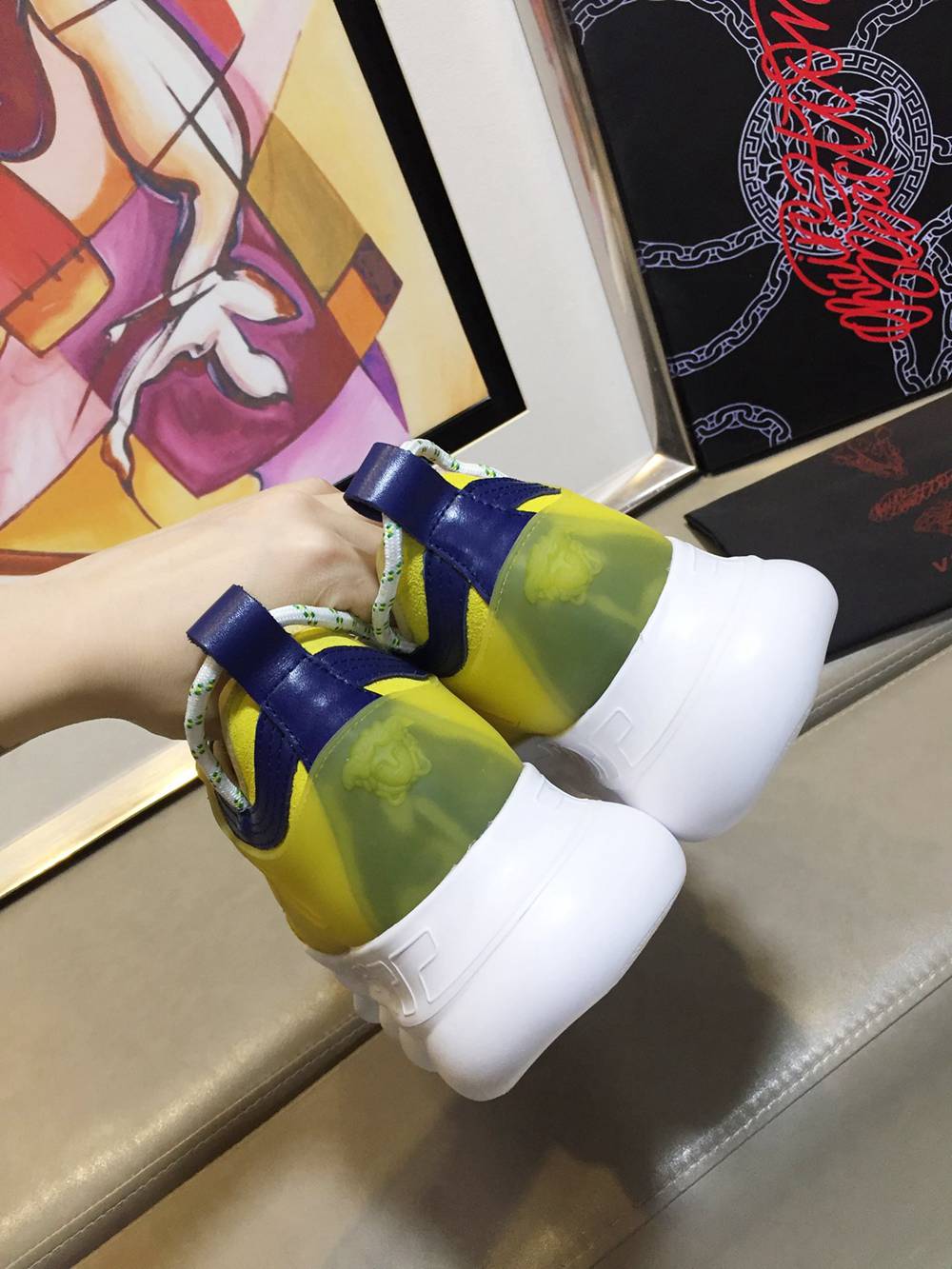 V*ERSACE SNEAKERS YELLOW